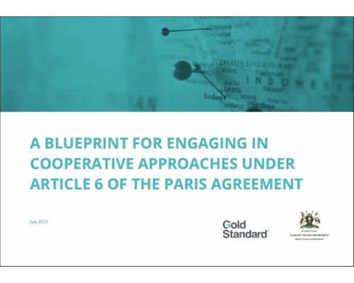 A BLUEPRINT FOR ENGAGING IN COOPERATIVE APPROACHES UNDER ARTICLE 6 OF THE PARIS AGREEMENT